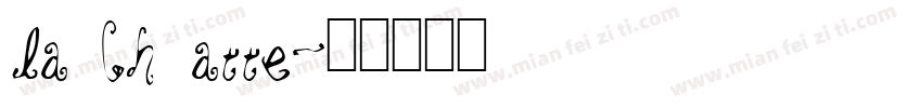 la Chatte字体转换